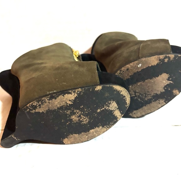 Giuseppe Zanotti green suede sandals - Picture 4 of 12